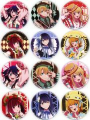 [Used] Badge/Pin Set of 12 Types: "TV Anime [Oshi no Ko] Season 3 Broadcast Commemoration Museum in AKIHABARA Gamers Main Store Trading Can Badge Colorful Ver."