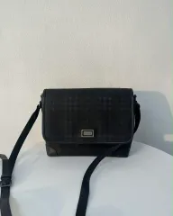 バーバリー ダークネイビー ノヴァチェック クロスバック ショルダーバッグ