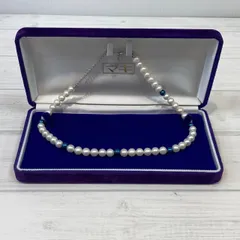 【塩】JEWELRY MAKI ジュエリーマキ パールネックレス 真珠 6.9-7.4mm珠 シルバー金具 SV925 淡水パール【22999SK】C31