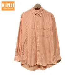 【中古】　NAUTICA　チェックシャツ　80s-90s vintage　80年代-90年代　長袖　シャツ　トップス　ボタンダウン　胸ポケット　ストリート　古着　/1552