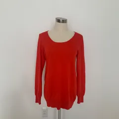 NATURAL BEAUTY BASIC オレンジ長袖カットソーM