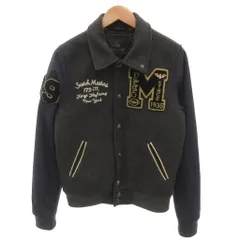 スコッチ&ソーダ SCOTCH & SODA スタジャン メルトン 切替 ワッペン S ダークグレー 紺 ネイビー /YJ ■ECG003のサムネイル