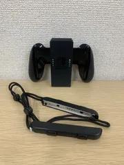 ！3【美品】Nintendo Switch Joy-Conグリップ 純正 ブラック ストラップ【ゲーム機本体】【1】