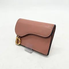 ◎I960 Christian Dior クリスチャン・ディオール Saddle サドル フラップ カードホルダー 三つ折り カードケース 名刺入れ (ma)