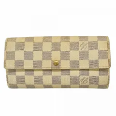 ルイ・ヴィトン(Louis Vuitton) ルイ・ヴィトン 長財布 ダミエ・アズール ポルトフォイユサラ N61735 ホワイトレディース P2607269