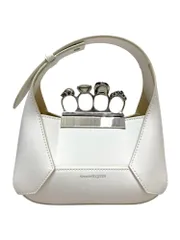 Alexander McQueen (アレキサンダーマックイーン) JEWELLED HOBO MINI Bag ハンドバッグ 731136DYTAB ホワイト レディース/036のサムネイル