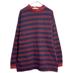 90s lands' end ランズエンド ボーダー ロンt アメリカ製 usa - メルカリ