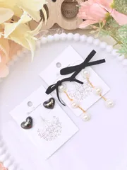 【在庫処分SALE】ワンコインアクセサリーセット(black)