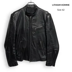 LITHIUM HOMME（リチウム　オム）　レザージャケット 中古・古着通販】LITHIUM HOMME (リチウムオム・ファム) ラムレザー A