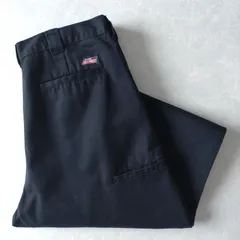 ■古着 Dickies ディッキーズ 4574BK ワイドワークパンツ チノ 黒 W38L32【D1730】