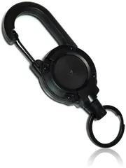 リールキーホルダー  キーホルダー リール 伸びる カラビナ キーリール キーチェーン リールストラップ 伸縮 釣り