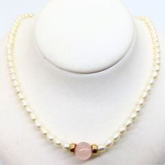 高級12mmピンクオパール×大珠8.5mmあこや真珠×淡水真珠ネックレス48cm 高級12mmピンクオパール×大珠8.5mmあこや真珠×淡水真珠ネックレス48cm