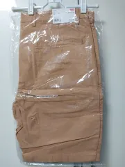 ユニクロ チノ ハーフパンツ オレンジ XL