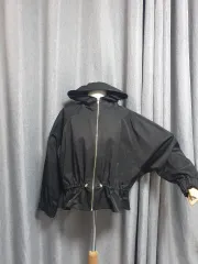 ストッパー高級ぺプラム ジップアップ ジャケット