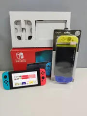 【美品】Nintendo Switch 本体 HAC-001(-01)/2020年製/バッテリー強化版〈HAD-S-KABAA〉カバーつき！