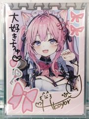 博衣こより 活動3周年記念 直筆サイン入りチェキ風ブロマイドカード