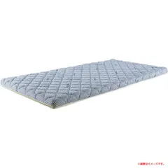E3844◆展示品  マニフレックス イタリアンフトンII 2種類の違う寝心地を楽しめる 日本用 高反発 敷き布団 ダブル ブルー 7cm厚 畳やフローリングに直敷きで使える 体圧分散で理想の寝姿勢 側地は外してドライクリーニング可 イタリア製 寝具のサムネイル