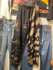 【 UFO / UNIVERSE / SWEAT PANT 】フルーツオブザルーム　スウェットパンツ　UFO　宇宙柄　Mサイズのサムネイル