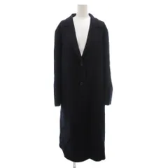 ユニクロ UNIQLO イネス・ド・ラ・フレサンジュ チェスターコート L 紺 ネイビー ロング丈 シングル /NU ■GY58