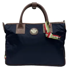 OROBIANCO(オロビアンコ) ハンドバッグ - ダークネイビー×ダークブラウン レザー