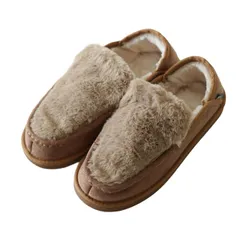 新品 [メイ] カジュアルシューズ FUR MOCCASIN モカシン ファー ボア レディース SHL253113 CAMEL S