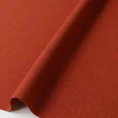 新品 日本紐釦貿易(Nippon Chuko) トロワッシャー生地 無地 巾約140cm×2m切売カット テラコッタ B7426Z-31