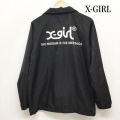 W604 X-girl コーチジャケット バック ロゴプリント - メルカリ