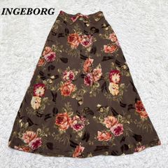 極美品☆インゲボルグ INGEBORG ロングスカート 花柄 S ピンクハウス