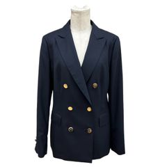 人気 ZARA 紺ブレ 金ボタン ダブル ジャケット ブレザー Sサイズ
