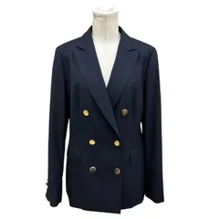 Aquascutum アクアスキュータム 紺ブレ ブレザー ダブルブレスト 金ボタン 6B ネイビー 10のサムネイル