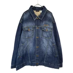 Sean John ショーンジョン デニムジャケット 大きいサイズ ブルー(メンズ XXXL)中古 古着 X6947