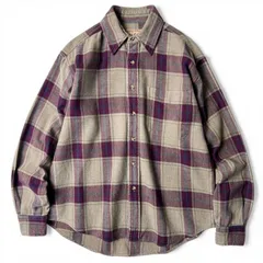 90s WOOLRICH チェック 長袖 コットン ヘビー フランネル シャツ M / 90年代 オールド ウールリッチ ネルシャツ マルチカラー