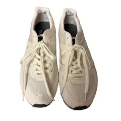  ミズノ マーガレットハウエル MIZUNO MARGARET HOWELL レディース スニーカー M-LINE コラボ スエード ナイロン 24.5cm 白 D1GD196201【ZK101】