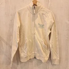 ラルフローレン ポロ ジーンズ パーカー ジップアップ ホワイト RALPH LAUREN POLO JEANS CO. Sサイズ メンズ 【11873-2】