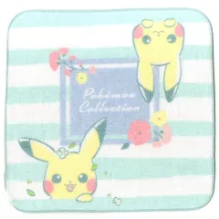 【中古】雑貨 ピカチュウ(ボーダー) ハンドタオル デザインタオル 「20 Pokemon Collectionくじ～Pikachu’s Forest～」 G賞