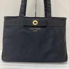 極美品】クレージュ ボストンバッグ ブラック 大容量 A4 旅行 ゴルフ 