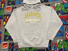 プリントスウェットパーカー XL 杢グレー USA古着