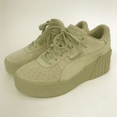 新品未使用 PUMA 厚底 CALI ウェッジ スニーカー 24.5 ベージュ - メルカリ