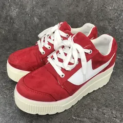 WEGO ウィゴー ボリューム 厚底 スニーカー レッド Mサイズ □□