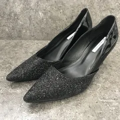 haremode ハレモード グリッター パンプス ブラック 24.5cm □□☆のサムネイル