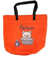 【中古】雑貨 オレンジ リラックマカジュアル 洗えるランドリートートバッグ 「リラックマ」
