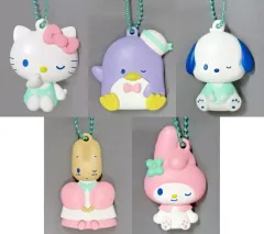 【中古】キーホルダー 全5種セット 「サンリオキャラクターズ ぺたんこマスコット teamふぁんしー」