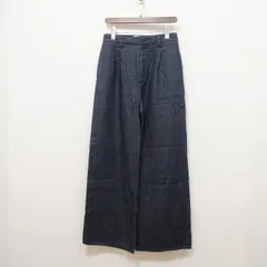RETROVE (38) 麻100％ デニム ワイドパンツ リネン  L'Appartement リトローヴ アパルトモン K3-150のサムネイル