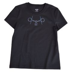 エルメス HERMES Tシャツ 半袖 朝の散歩 黒 コットン 2022AW - メルカリ