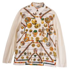 エルメスシルクシャツ ジップシャツ - メルカリ