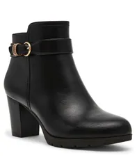アンクライン レディース シューズ ブーツ・レインブーツ プラットフォーム ヒール Anne Klein Womens Rumor Block Heel Platform Booties Blackのサムネイル