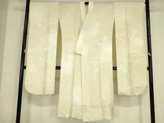 平和屋着物○振袖用長襦袢 無双仕立て 舞花文 暈し染め 正絹 逸品