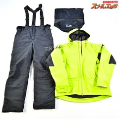 ★☆【ダイワ】 ゴアテックス プロダクト ウィンタースーツ DW-1204 サイズXL ライム DAIWA GORE-TEX K_060★☆e08993のサムネイル