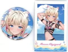 【中古】グッズセット モココ・アビスガード 缶バッジ＆チェキ風カードセット 「バーチャルYouTuber ホロライブ ホロナツパラダイス」