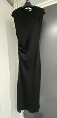 ZARA ブラックノースリーブワンピース ロング丈 XS